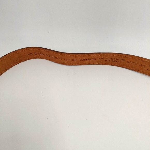Vintage Liz Claiborne Leather Belt Size 2 (18-20) - Picture 9 of 11